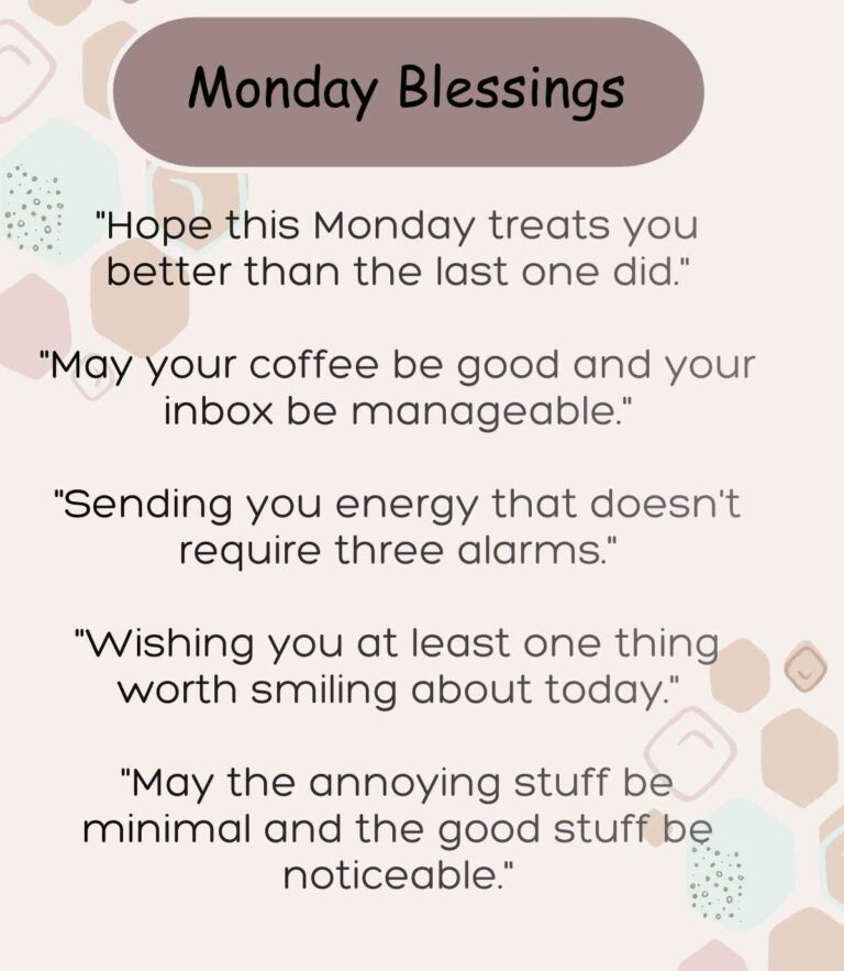 Monday Blessings: Funny, Spiritual, and Shareable Messages for Any Mood