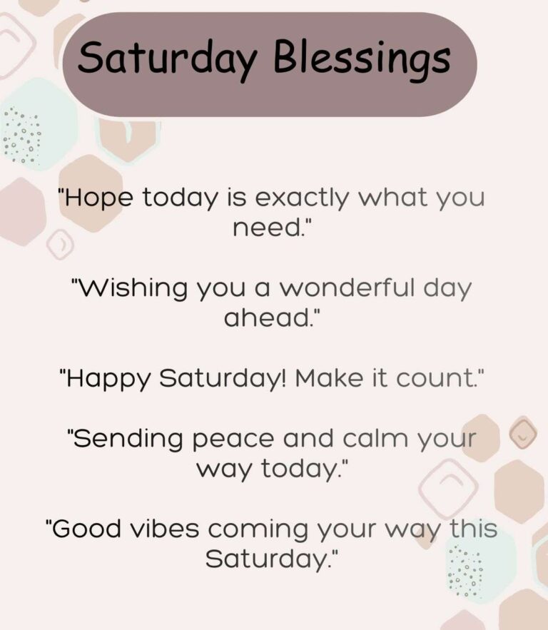 Saturday Blessings: Heartfelt, Funny & Spiritual Messages for Everyone