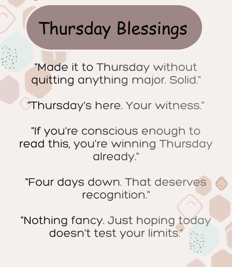 Thursday Blessings: The Real Reason Everyone Messages You Weekly