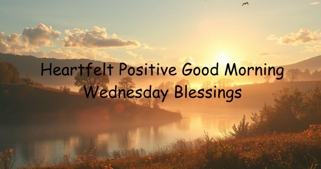 Heartfelt Positive Good Morning Wednesday Blessings