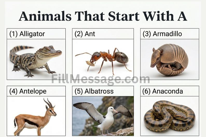 Animals That Start With A