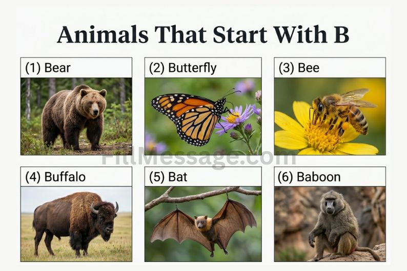 Animals That Start With B