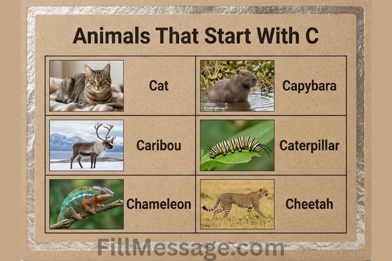 Animals That Start With C