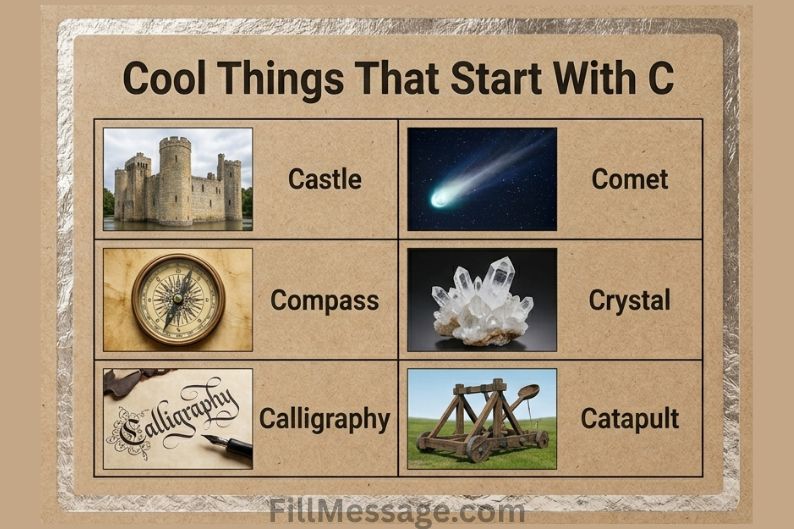 Cool Things That Start With C