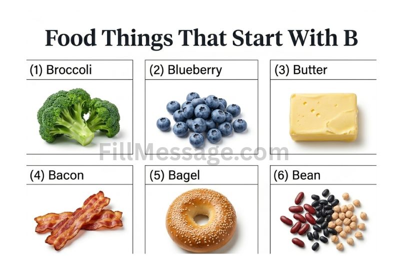 Food Things That Start With B