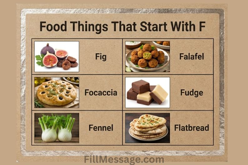 Food Things That Start With F