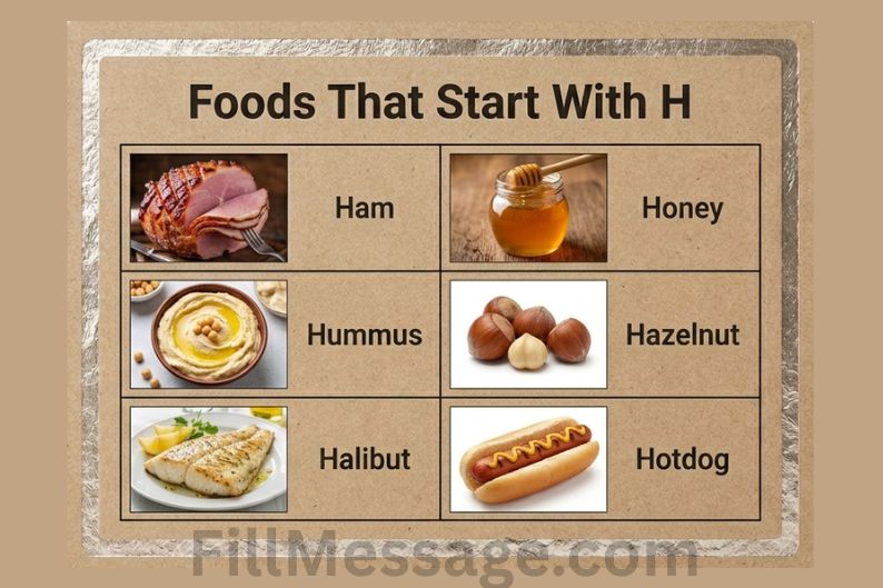 Foods That Start With H