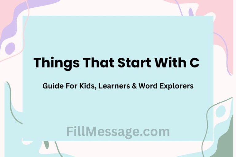 Things That Start With C — For Kids, Learners & Word Explorers