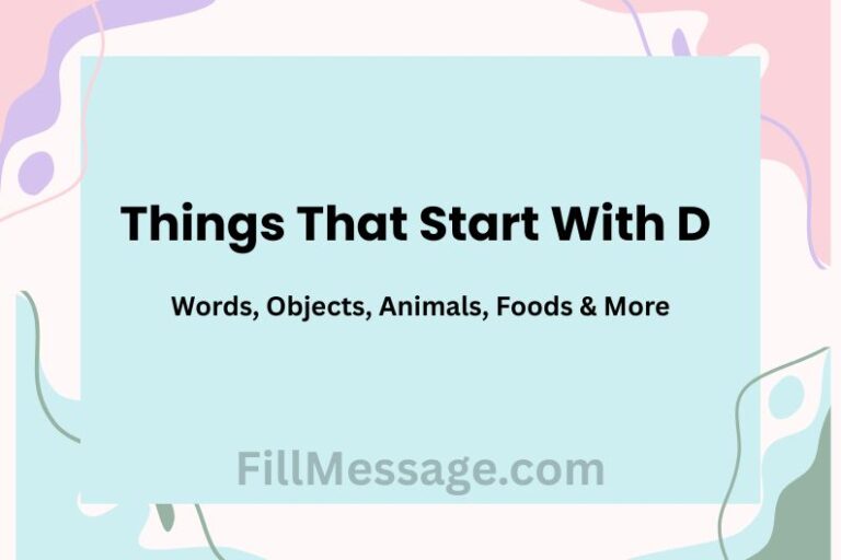 Things That Start With D — Words, Objects, Animals, Foods & More