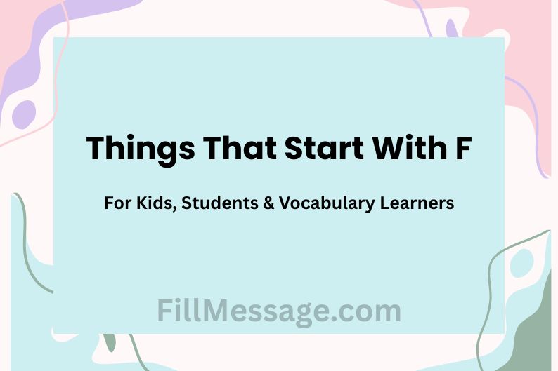 Things That Start With F — For Kids, Students & Vocabulary Learners