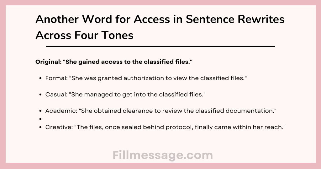 Another Word for Access: Pick the Right Word Every Time